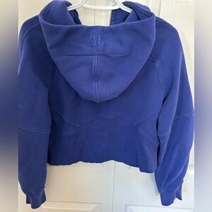 Lululemon Indigo 1/4 Zip Crop Hoodie